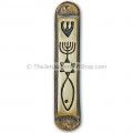 Messianic Mezuzah - Brass