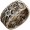 Hand Made Grafted In Silver Oxidized Ring