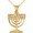 14 Carat Gold Menorah Pendant
