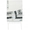 Classic style Prayer Shawl / Tallit in black and silver stripes