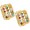 Hoshen Goldfill Clip-On Earrings