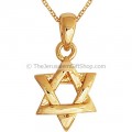 Star of David - Interwoven - Gold Fill Pendant