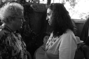 Esther-Korson-Speaking-With-Family