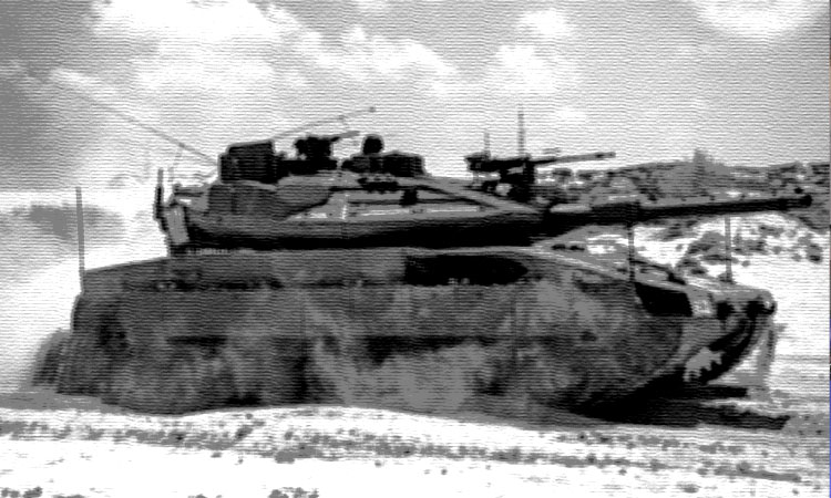 Merkava Mark 4m with Trophy active protection system