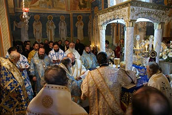 Nazareth interior of the Church of Saint Gabriel