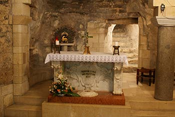 The crypt under the Basilica