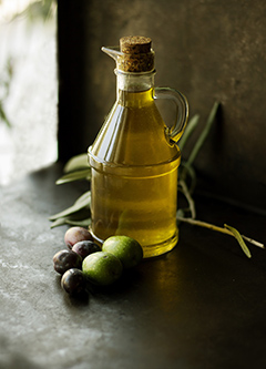 The virgin batch extracted from the olive press