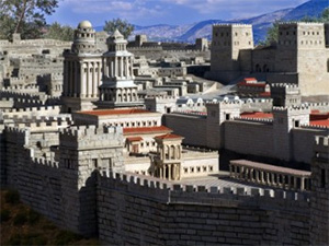 A model of the Antonia Fortress