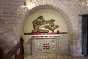 Station Five is where Simon the Cyrene took the cross from Jesus.