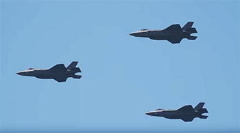IAF Israeli F-35 flyover at Tel-Aviv
