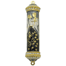 Enameled Wedding Mezuzah - The Jerusalem Gift Shop