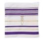 'Grafted In' Messianic Prayer Shawl Tallit - Purple and Gold