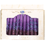 12 Ombre Purple Handmade Shabbat Candles
