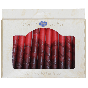 12 Ombre Red Handmade Shabbat Candles