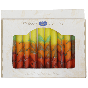 Safed Shabbat Candles - Yellow, Orange, Red