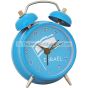 Alarm Clock - Israeli Flag with Hebrew Numerals