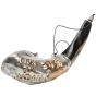 Anointing Rams Shofar Covered in Silver and Decorated 'Lion of Judah' 
