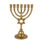 Star of David Brass Menorah 