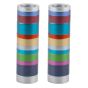 Yair Emanuel Small Candlesticks + Full Rings - Multicolor