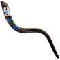 Artistic Yemenite Kudu Shofar By Sarit Romano - The Six Days of Creation and The Sabbath Rest 