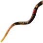 Artistic Yemenite Kudu Shofar By Sarit Romano - Golden Rose