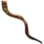 Engraved Yemenite Kudu Shofar By Egor - David's Lyre - Harp - 'Redeem Israel'