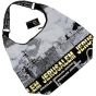 Kotel - Western Wall Canvas Hobo Bag - Jerusalem - Gold Foil - Zipper