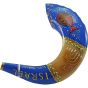 Ram's Decorated Shofar By Artist Sarit Romano - Jerusalem, Israel, Star of David, Menorah and Fish