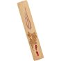 Jerusalem Stone Shin with Grape Clusters Mezuzah