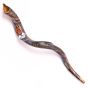 Decorated Kudu Yemenite shofar - The Lion of Judah with Blue background 40 inches