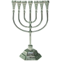 Medium Temple Menorah, 3 metal options