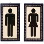 Armenian Ceramic Men's & Women's Door Signs