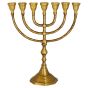 Brass Menorah - Classic Seven Branch