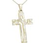 Mother of Pearl Jesus Cut-out pendant