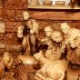 Musical Olive Wood Nativity Set from Bethlehem - Silent Night - Ladder - detail