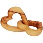 Hearts Intertwined - Olive Wood 'I Am My Beloved's' - 'Ani LeDodi Veh Dodi Li' Wedding Gift