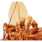 Jesus and the Miraculous Catch of Fish - Olive Wood Ornament - Made in Bethlehem - detail