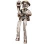 Rabbi Figurine - Silver - Blowing the Trombone