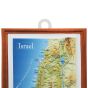 Raised-Relief 3D Map of Israel - Wall Hanging