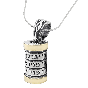 Silver and 9kt Gold Cylinder Aaronic Blessing Pendat

