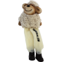 Sitting Ceramic and Plush Jerusalem Sheep
