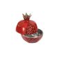 Yair Emanuel Hand-Painted Cast Aluminum Pomegranate Jar for Honey
