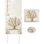 Yair Emanuel 'Tree of Life' Embroidered Blended Silk Prayer Shawl / Tallit 
