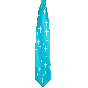 Teal Cross Neck Tie