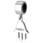 The Hand of Miriam Hamsa Hanging Bracelet Charm