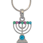 Menorah Pendant with CZ stones