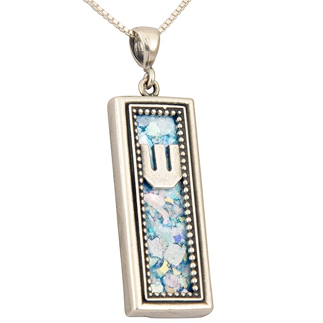 Grafted In Messianic Mezuzah  Pendant  Sterling Silver 925 Necklace Included
