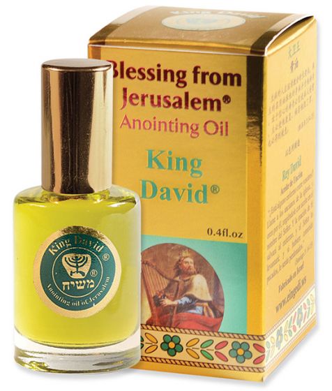 Blessing from Jerusalem ® 'King David' Anointing Oil - Gold Line Prayer Oil - 12ml