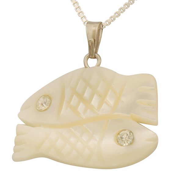 Mother of Pearl 'Pair of Fishes' Pendant