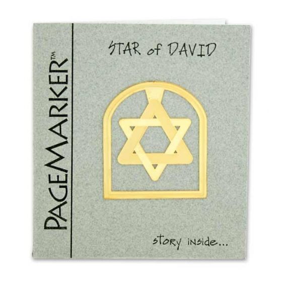 Star of David - 24k Gold Plated Bookmark